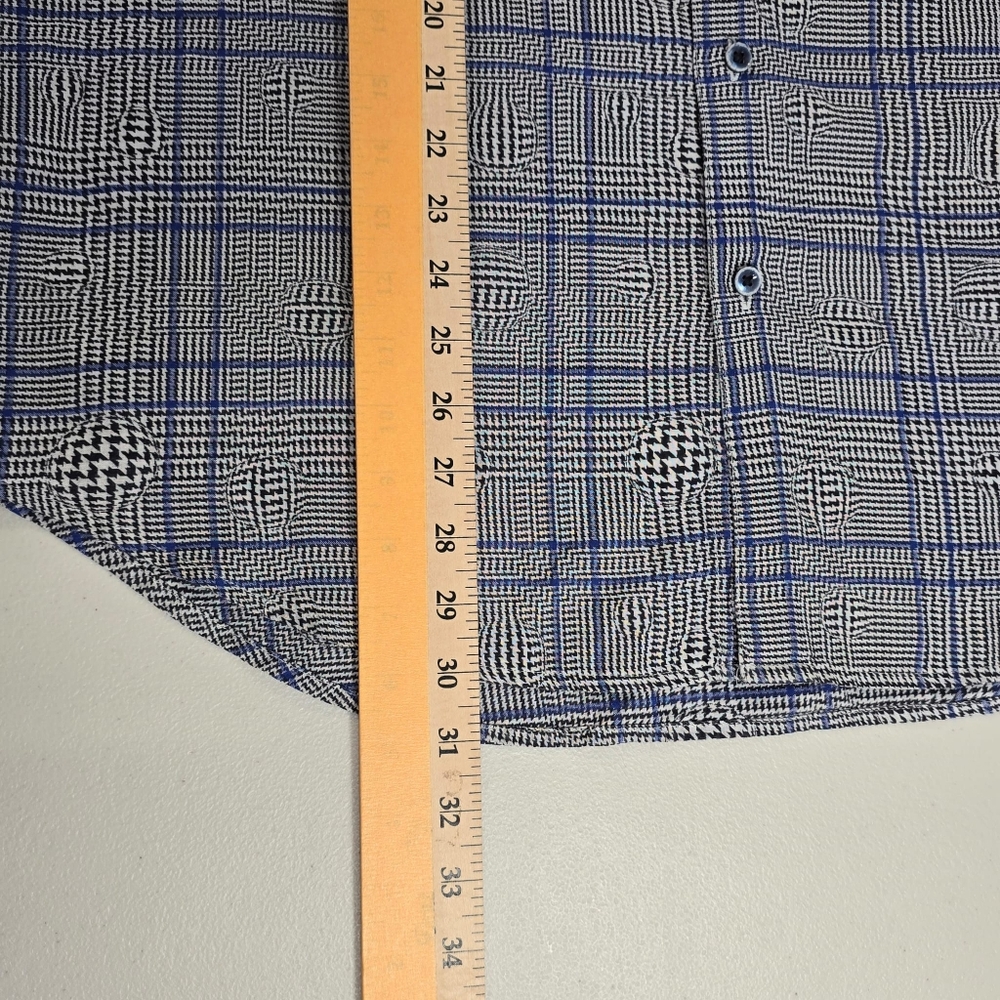 ROBERT GRAHAM Men's Dash Art Long Sleeve Button Up XXL 2XL Gray Blue - Picture 7 of 13